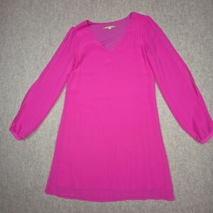 Gianni Bini Pink Size XS Cocktail Midi‎ Long Open Sleeve Dress